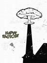 Cartoon: Industrial Revolution (small) by Zoran Spasojevic tagged industrial,revolution,digital,collage,graphics,happy,factory,zoran,spasojevic,paske,emailart,kragujevac,serbia,chimney,smoke,atomic