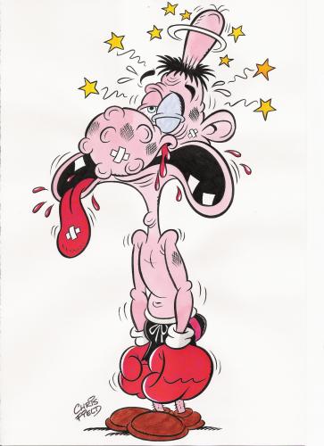 Cartoon: Boxer (medium) by fieldtoonz tagged boxer