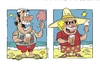 Cartoon: Brits on holiday (small) by fieldtoonz tagged brits,hot,holiday,seaside,beach