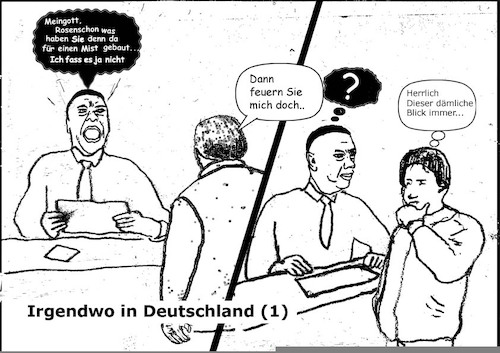 Cartoon: dieser blick (medium) by Leviathan64 tagged chef,arbeit