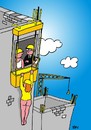Cartoon: construction accident (small) by Joen Yunus tagged cartoon,construction,building,safety,sex,erotic