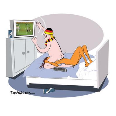Cartoon: sex position for FHM Germany (medium) by drawgood tagged position,people,football