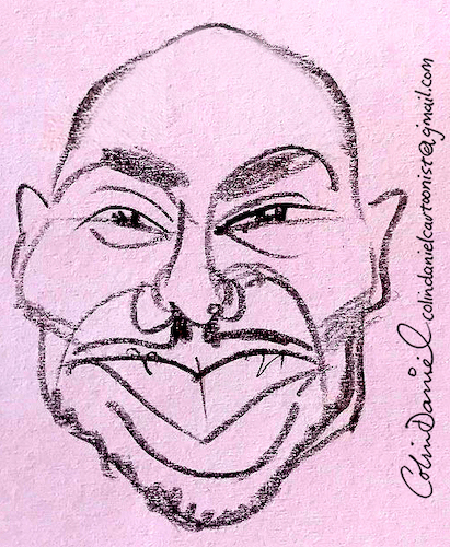 Cartoon: B J Britt caricature (medium) by Colin A Daniel tagged britt,caricature,by,colin,daniel