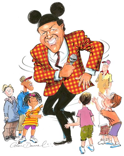 Cartoon: Chubby Checker caricature (medium) by Colin A Daniel tagged chubby,checker,caricature,colin,daniel