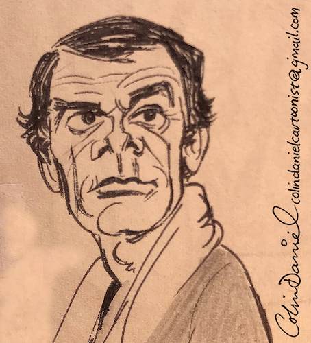 Cartoon: Dean Jones caricature 1978 (medium) by Colin A Daniel tagged dean,jones,caricature,1978