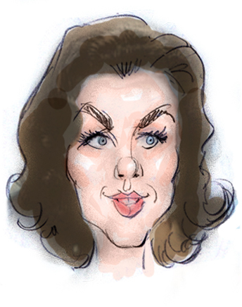 Cartoon: Elizabeth Allen caricature (medium) by Colin A Daniel tagged elizabeth,allen,caricature,colin,daniel