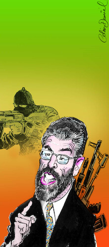 Cartoon: Gerry Adams caricature (medium) by Colin A Daniel tagged gerry,adams,caricature,colin,daniel