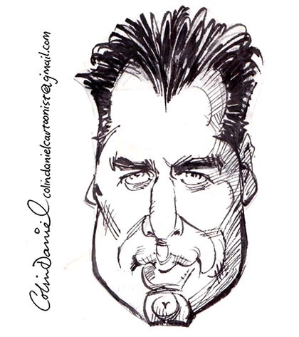Cartoon: John Travolta caricature (medium) by Colin A Daniel tagged john,travolta,caricature