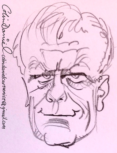 Cartoon: Michael Byrne caricature (medium) by Colin A Daniel tagged michael,byrne,caricature
