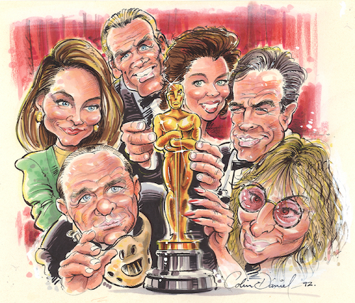 Cartoon: Oscars 1992 (medium) by Colin A Daniel tagged nick,nolte,caricature,colin,daniel