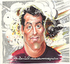 Cartoon: Sylvester Stallone caricature (small) by Colin A Daniel tagged sylvester,stallone,caricature,by,colin,daniel