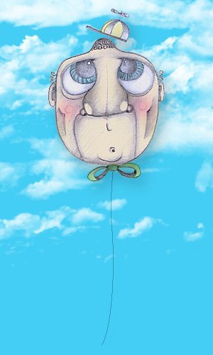 Cartoon: Cabeca de vento (medium) by meiadoisa tagged cabeca