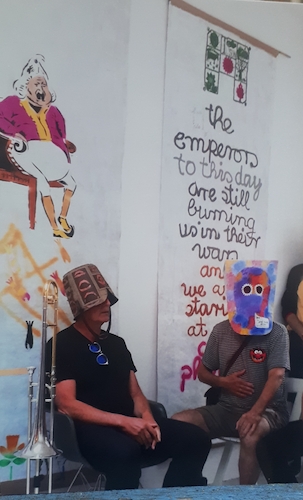 Cartoon: Performativ (medium) by kirti ingerfurth tagged performativ