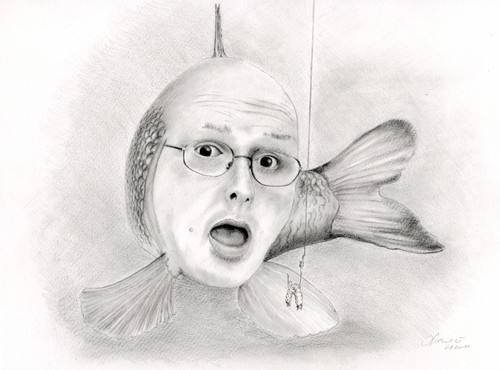 Cartoon: Misiek (medium) by Slawek11 tagged fish,fishing,angler
