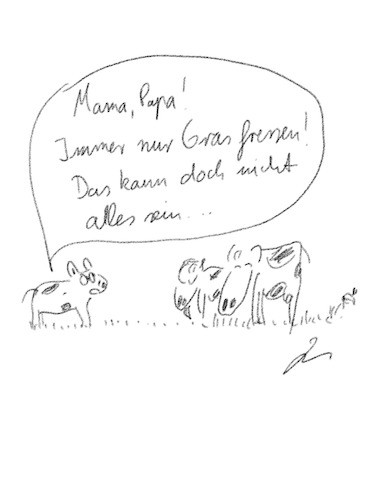 Cartoon: Die Frage nach dem Sinn (medium) by hurvinek tagged sinn