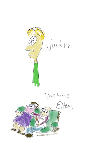 Cartoon: Justin (medium) by hurvinek tagged namen