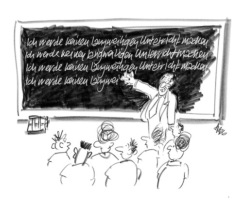 Cartoon: Boring (medium) by helmutk tagged education