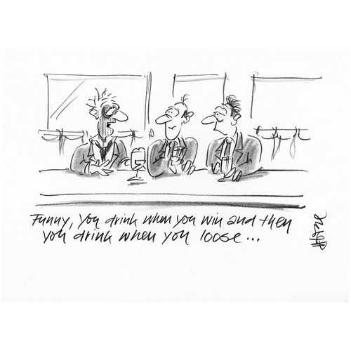 Cartoon: Cheers (medium) by helmutk tagged business
