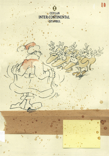 Cartoon: Christmas Card 04 (medium) by helmutk tagged social,life