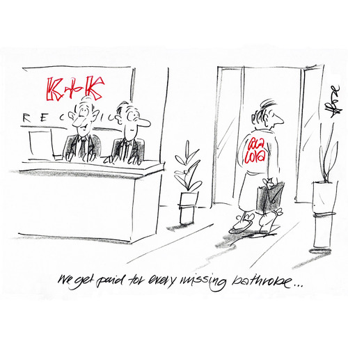 Cartoon: Coke Robe (medium) by helmutk tagged business
