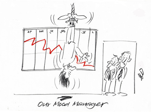 Cartoon: Mood Manager (medium) by helmutk tagged business