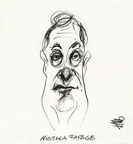Cartoon: Nigella Farage (medium) by helmutk tagged politics