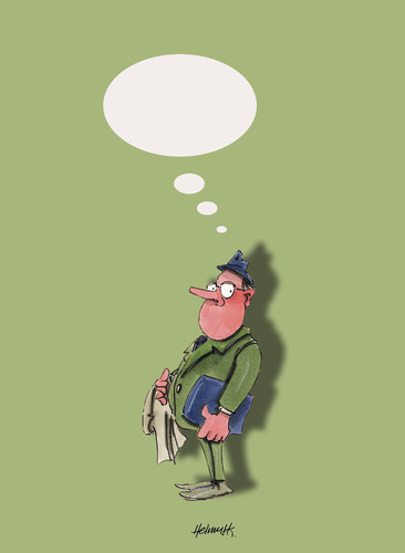 Cartoon: Nothing to say... (medium) by helmutk tagged culture