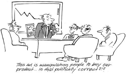 Cartoon: Politically Correct (medium) by helmutk tagged business