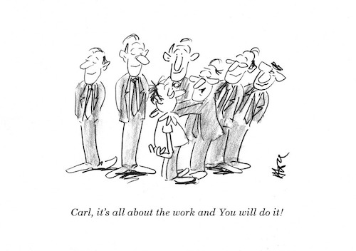 Cartoon: To get it done (medium) by helmutk tagged business