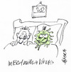 Cartoon: BedVirus (small) by helmutk tagged social,life