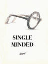 Cartoon: Single Minded (small) by helmutk tagged culture