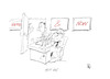 Cartoon: Sit In (small) by helmutk tagged business