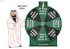 Cartoon: Another Spin (small) by Tjeerd Royaards tagged saudi,arabia,khashoggi,wheel,of,fortune,murder,excuse