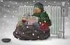 Cartoon: Energy poverty (small) by Tjeerd Royaards tagged energy,gas,heating,cold,winter,poverty,poor