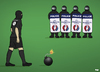 Cartoon: Euro 2016 Terror Threat (small) by Tjeerd Royaards tagged uefa,soccer,football,france,isis,terrorism