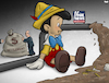 Cartoon: Fox News (small) by Tjeerd Royaards tagged fox news justice settlement money lies fake