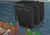 Cartoon: Ignoring the real crisis (small) by Tjeerd Royaards tagged climate,migration,populism,protests,migrants,future,danger