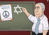 Cartoon: Netanyahu Wins (small) by Tjeerd Royaards tagged israel,palestine,peace,process,netanyahu,likud,win,elections,war,conflict,star,of,david