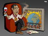 Cartoon: Obama wins Nobel Prize (small) by Tjeerd Royaards tagged obama,nobel,peace,prize,world,burning,hope,change,usa,america,president