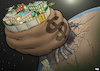 Cartoon: Parasite (small) by Tjeerd Royaards tagged rich,wealth,money,greed,profit,earth