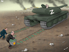Cartoon: Profit from war (small) by Tjeerd Royaards tagged war ukraine russia putin shell gas oil greed profit money
