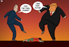 Cartoon: Proxy War (small) by Tjeerd Royaards tagged syria,usa,russia,war,conflict,violence,victim