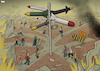 Cartoon: Signpost (small) by Tjeerd Royaards tagged war,peace,violence,missiles,road,middle,east