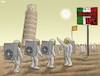Cartoon: Summer 2043 (small) by Tjeerd Royaards tagged summer italy climate change heat heatwave extreme weather