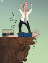 Cartoon: The Brexit Party (small) by Tjeerd Royaards tagged brexit,farage,may,uk,eu