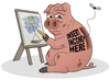 Cartoon: The Life of a Cartoonist (small) by Tjeerd Royaards tagged artist,money,income,livelyhood,cartoonist,art