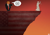 Cartoon: The US Justice System (small) by Tjeerd Royaards tagged trump,us,court,justice