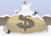 Cartoon: World Economic Forum (small) by Tjeerd Royaards tagged switzerland,rich,poor,alp,fence,money,wealth