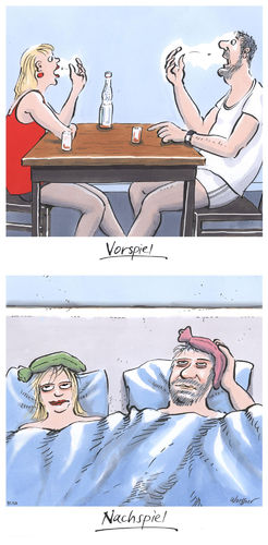 Cartoon: Lustpille Nebenwirkungen (medium) by woessner tagged woessner,cartoon,karikatur,vorspiel,nachspiel,lustpille,potenzmittel,aphrodisiaka,droge,pharmaindustrie,medikament,nebenwirkungen,medizin,forschung,vermarktung,werbung,marketing,marktforschung,sexualität,geschlechtsverkehr,geilheit,sexuelle,vereinigung,beischlaf,coitus,erotik,konsum,geschäft,gewinn,apotheke,bereitschaft,erektion,hilfsmittel,woessner,cartoon,karikatur,vorspiel,nachspiel,viagra,lustpille,potenzmittel,aphrodisiaka,droge,pharmaindustrie,medikament,nebenwirkungen,medizin,forschung,vermarktung,werbung,marketing,marktforschung,sex,sexualität,geschlechtsverkehr,geilheit,sexuelle,vereinigung,beischlaf,coitus,erotik,konsum,geschäft,gewinn,apotheke,bereitschaft,erektion,hilfsmittel