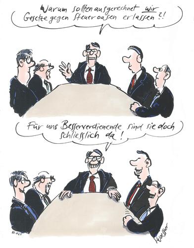 Cartoon: steueroase besserverdienende (medium) by woessner tagged steueroase,finanzkrise,ehrlichkeit,politik,wirtschaft,gesetz,legislative,bank,geld,steueroase,finanzkrise,ehrlichkeit,politik,wirtschaft,gesetz,legislative,bank,geld